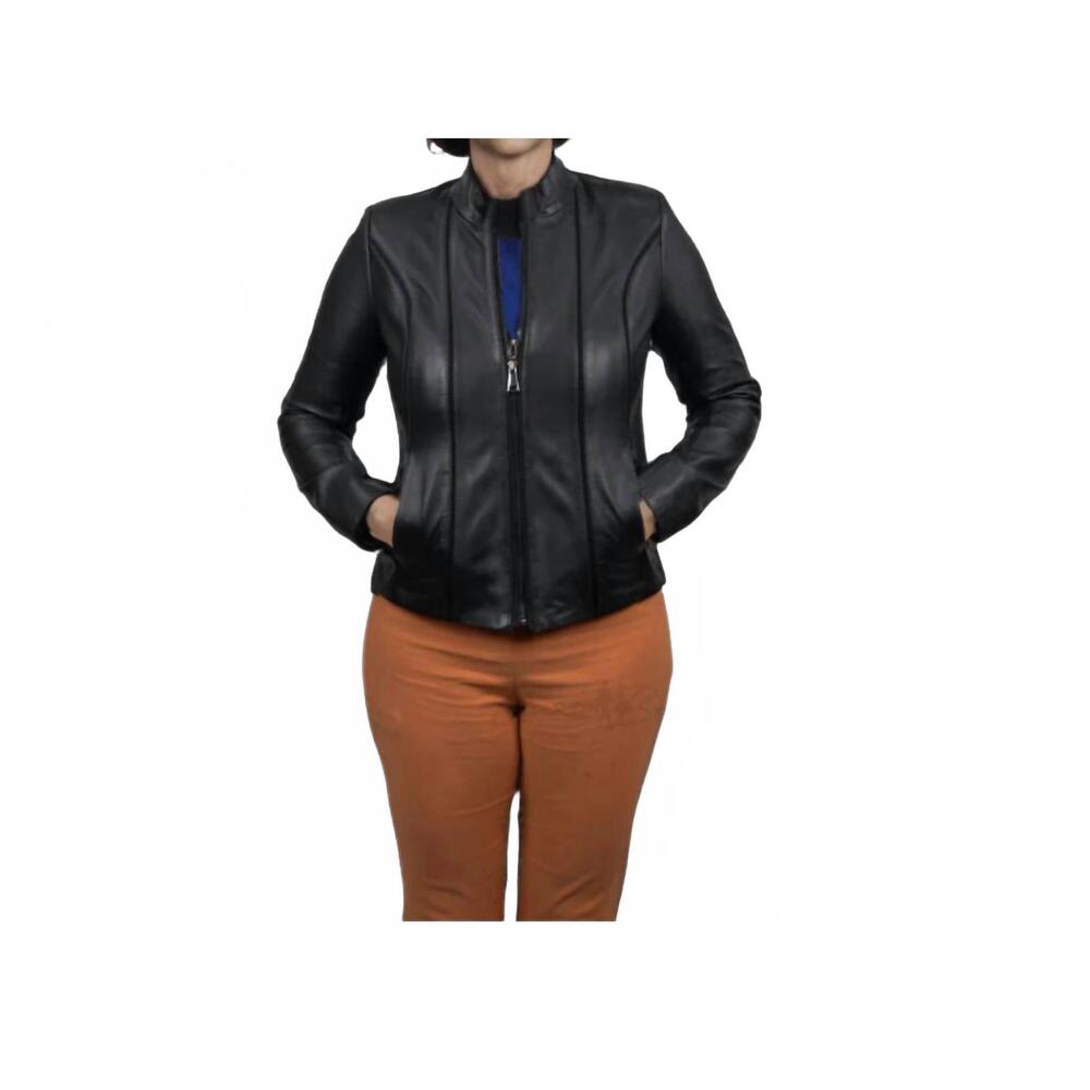 NEW LUSSO BENI prestige leather jacket in black